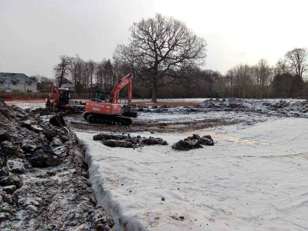 Millennium Green Pond Construction - February 2018 - 