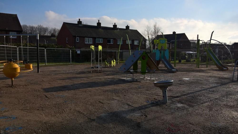 Greenside Play Area - February 2018 - New items begin to arrive 