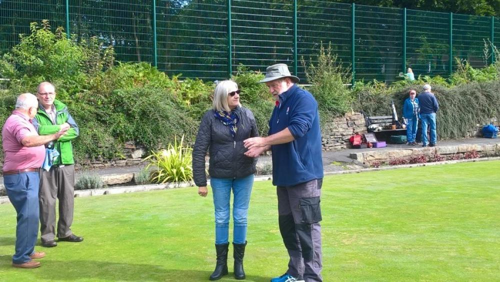 Bowling Green build and Club - Get together of the newly formed bowling club on local park