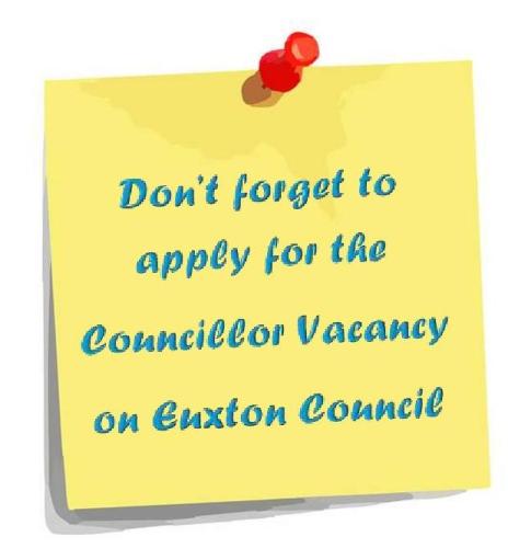 Vacancy for a Councillor on Euxton Council