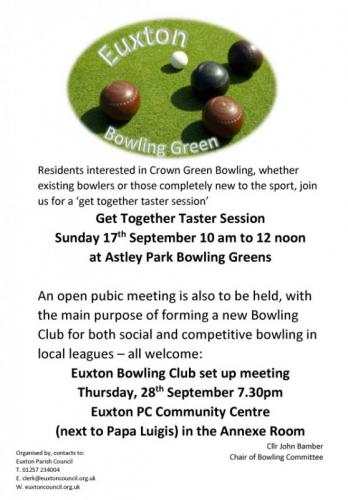 Bowling Taster Day & Bowling Meeting